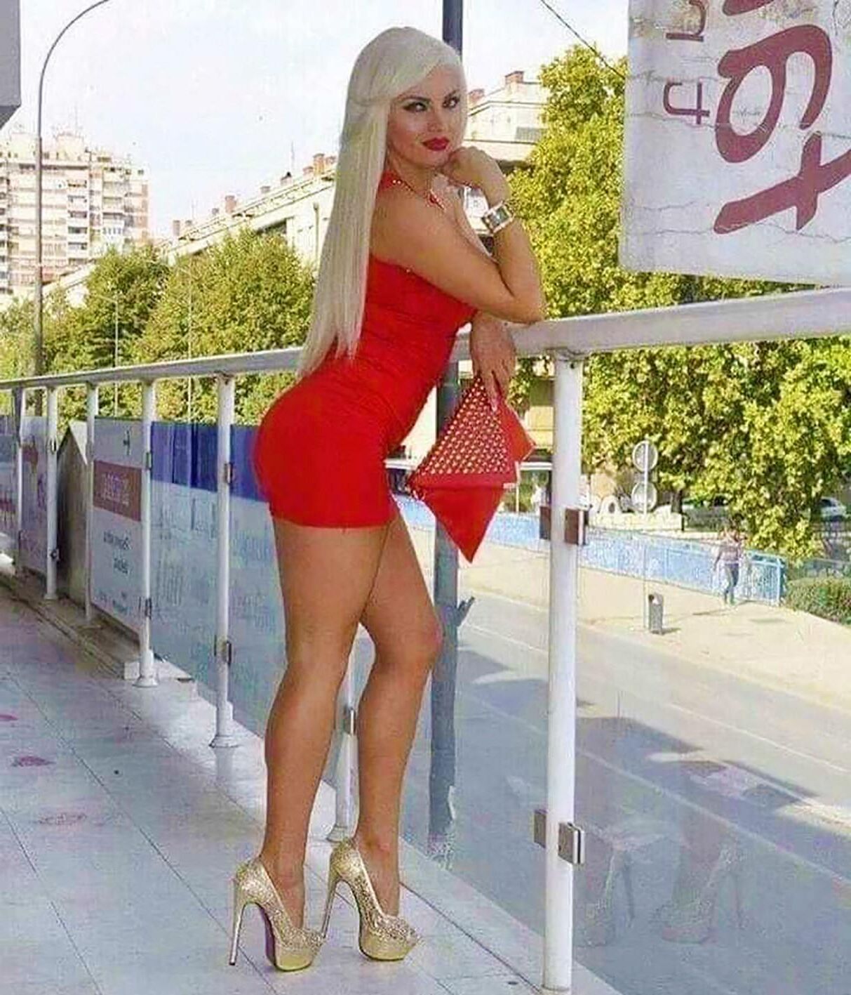 Te Lady in Red Day Moskau Russie
