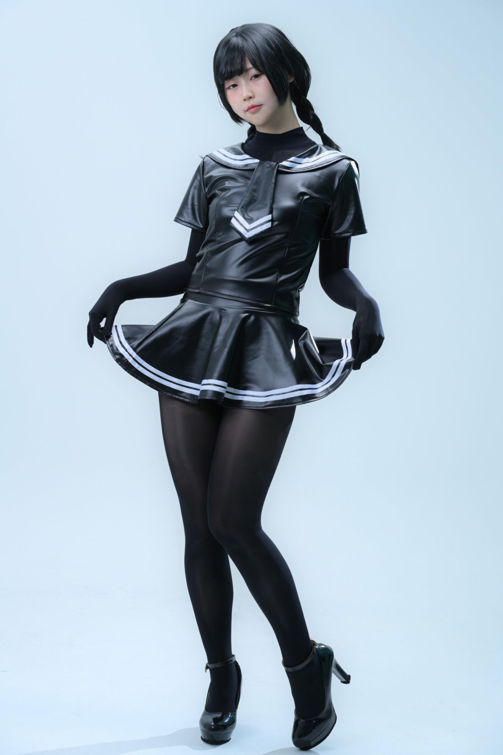 Asian, Lack, Nylons 