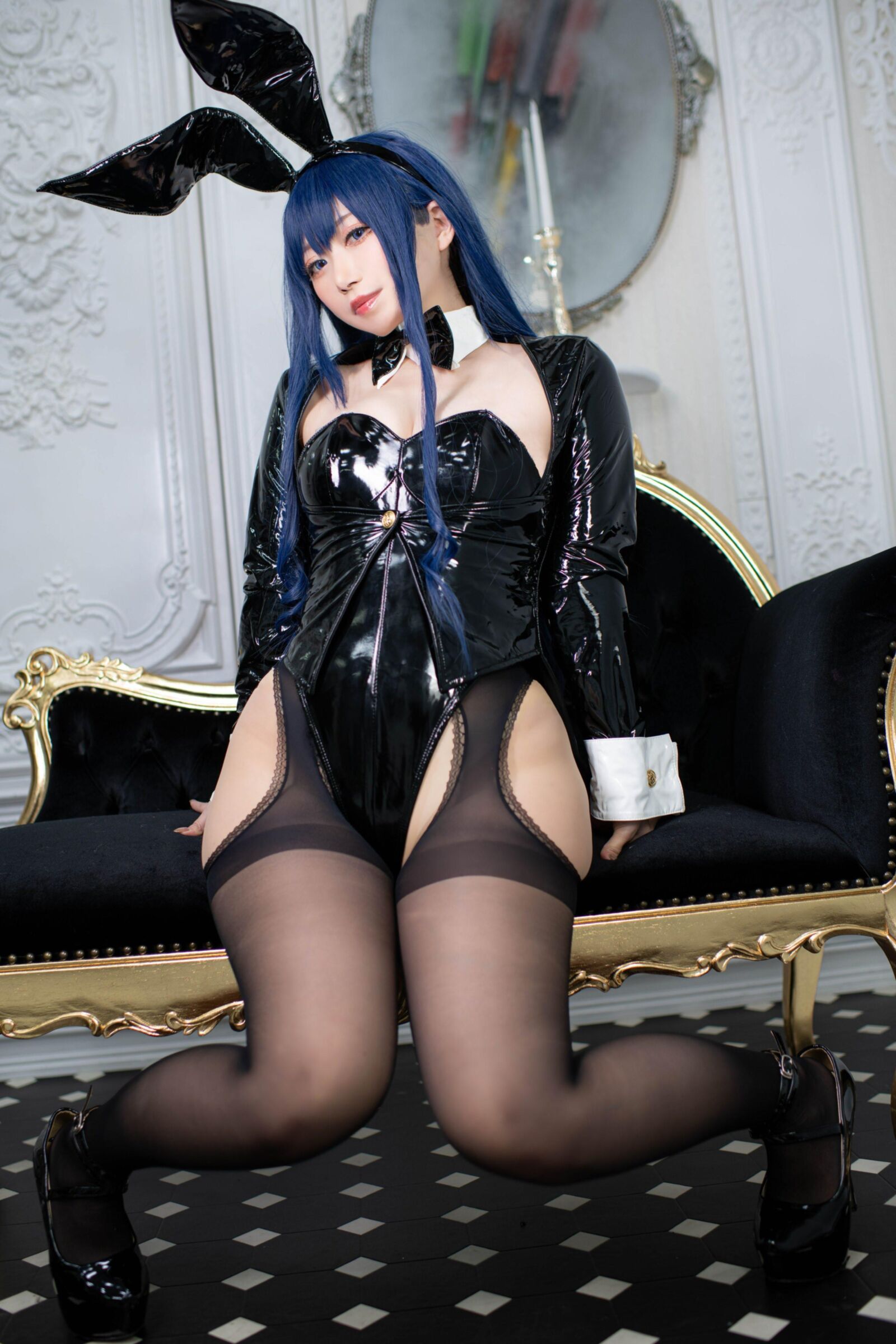 Asian, Lack, Nylons 