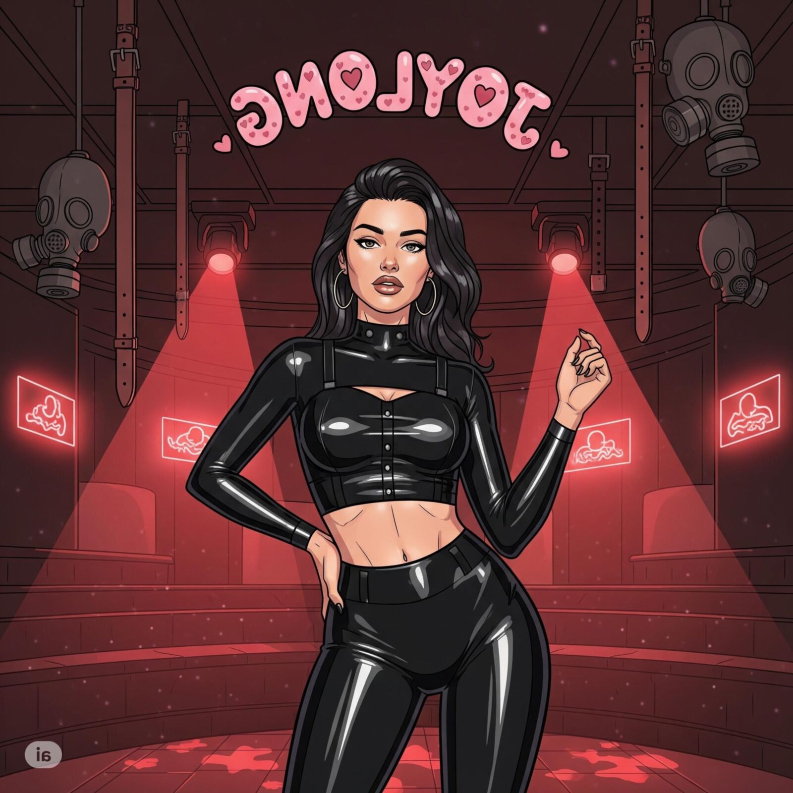 Damla in the fetish club