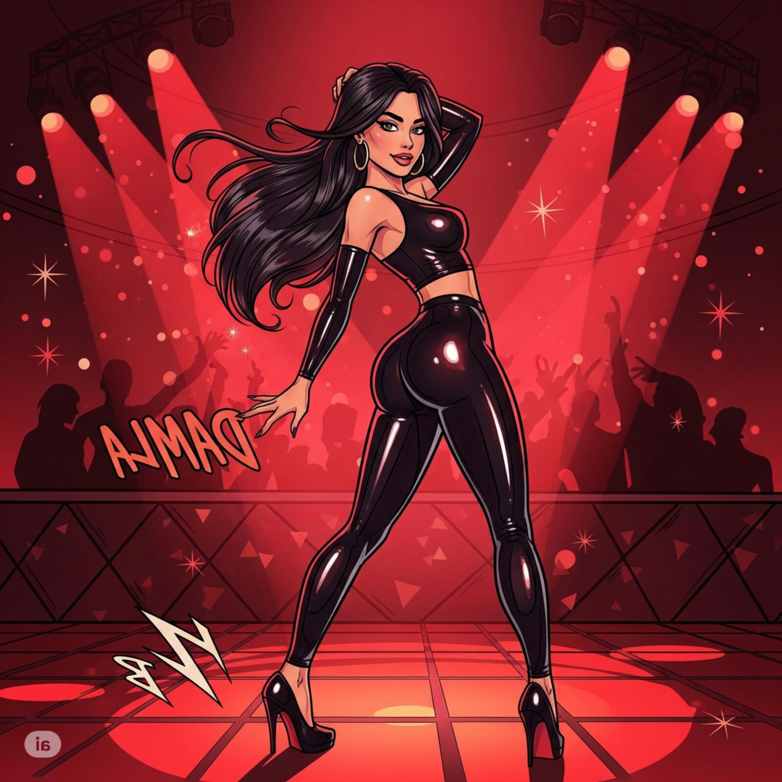 Damla in the fetish club
