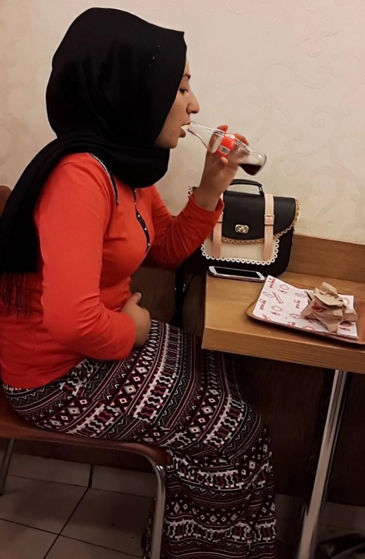 Vintage türkische Hijab sexsi Foto