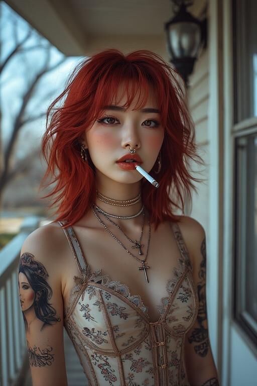 Asiaten rauchen