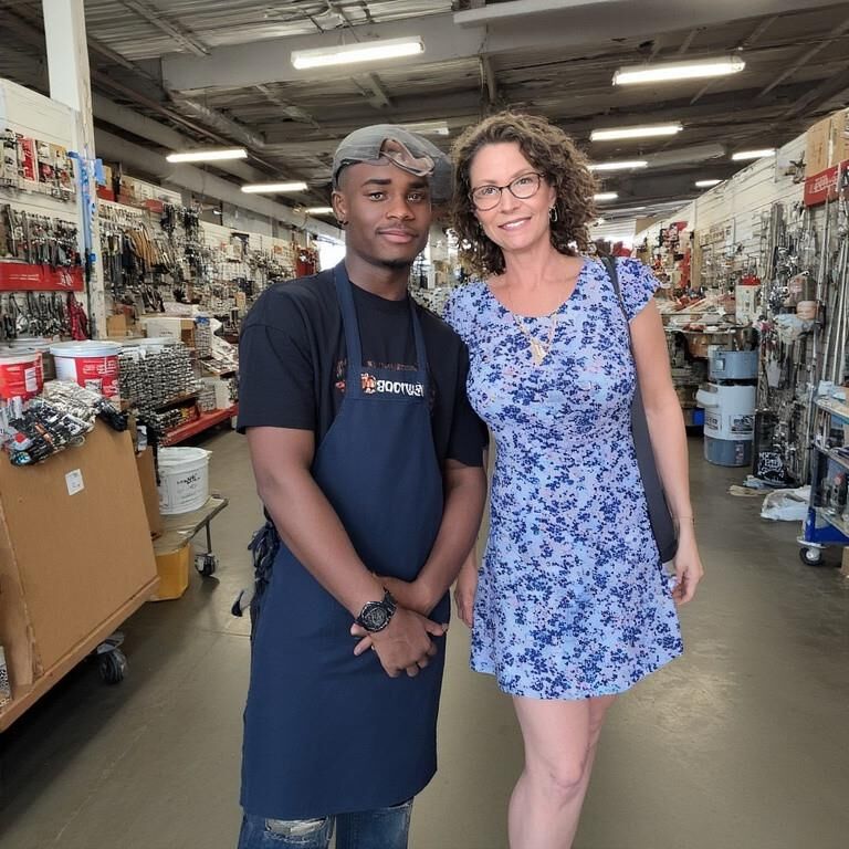 Hardware store visit ((Older and younger) AI)