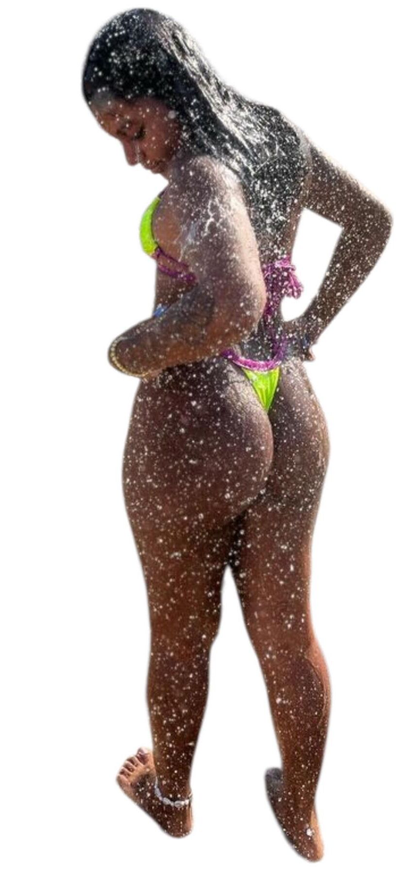 Latina Cute Big Butt Stickers 