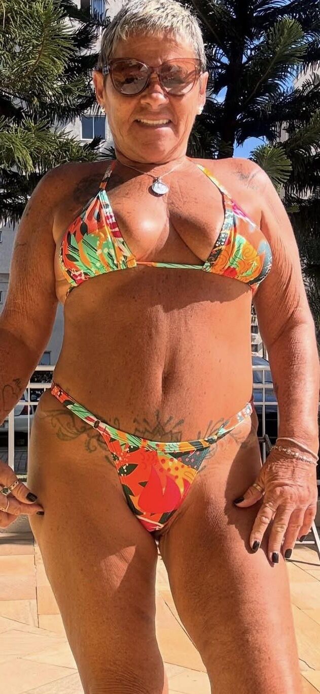 Latina Bikini Granny