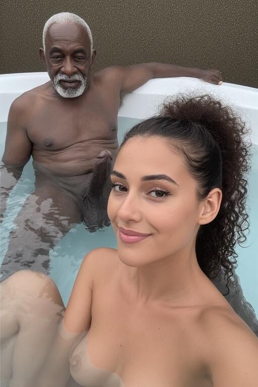 Relaxing in the Jacuzzi