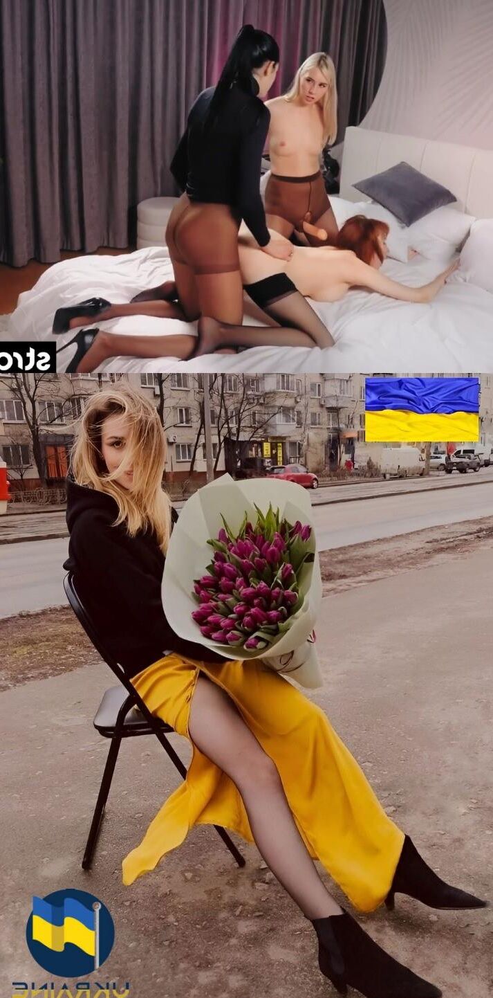 ロシアの治安レズビアンはウクライナのスパイを尋問します