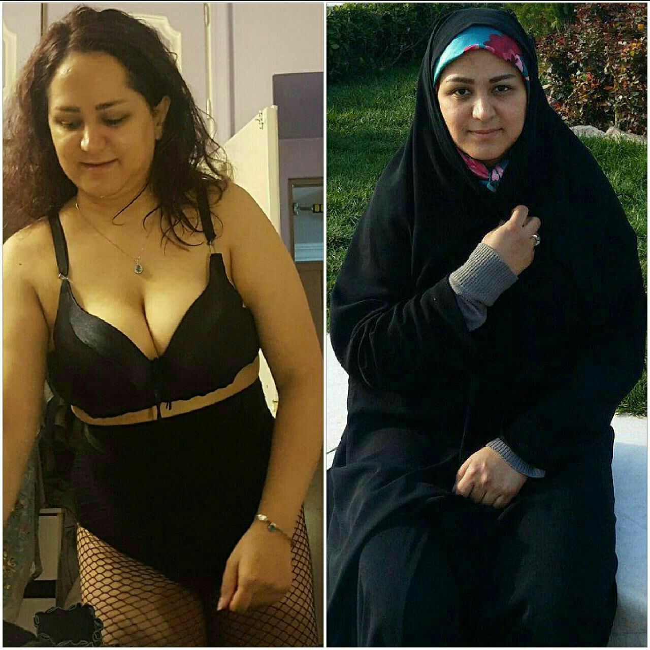Vollbusige iranische Hausfrau