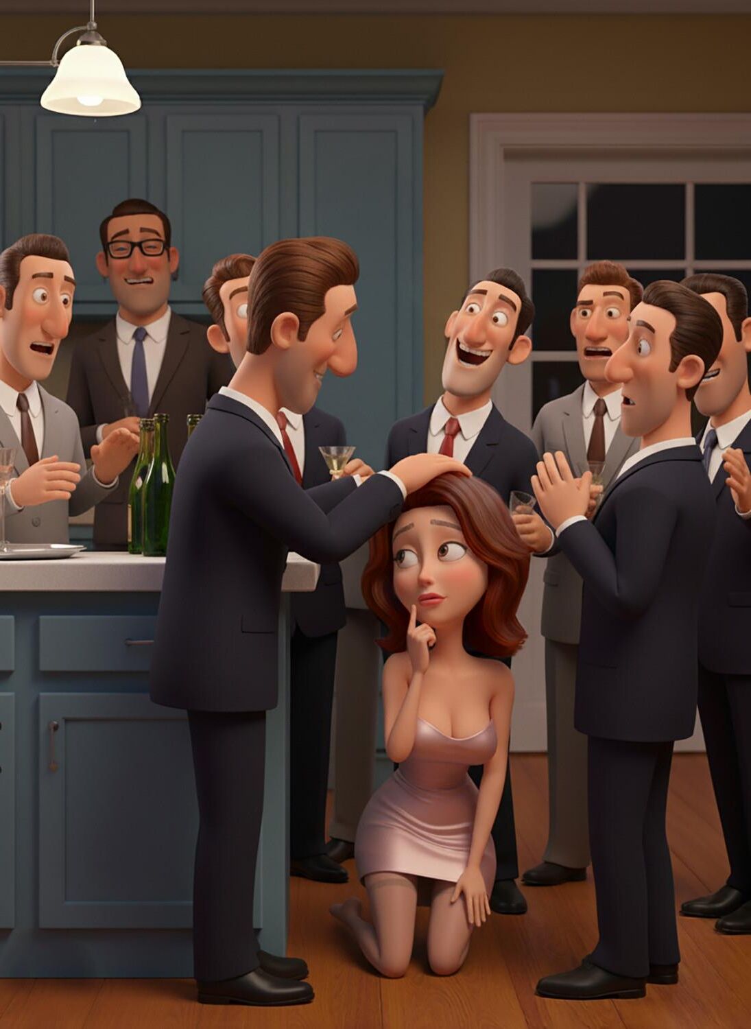 Hubby, Wife and Others Having a Great Time Together