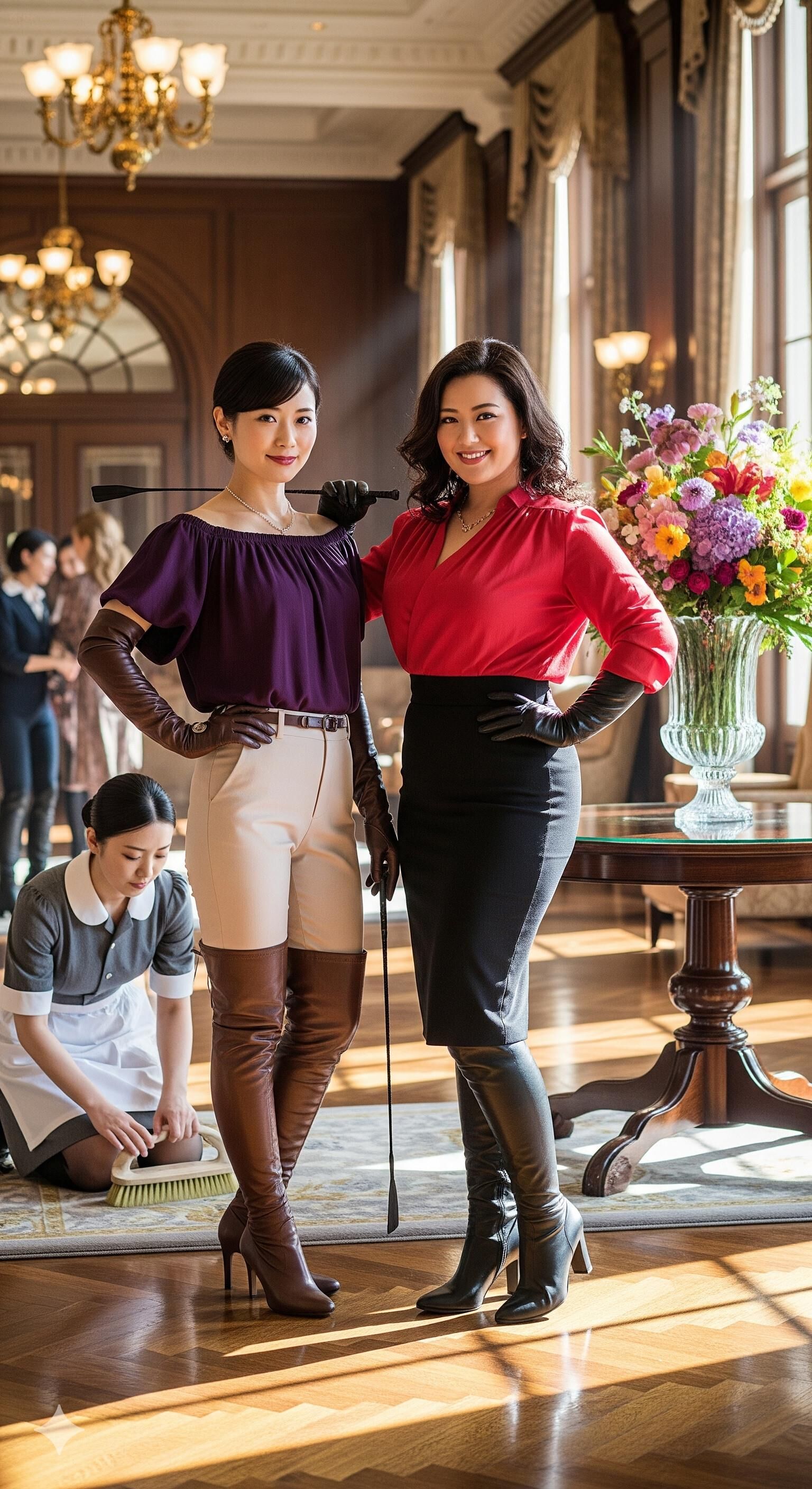 日本人女性（高級ホテルの所有者）