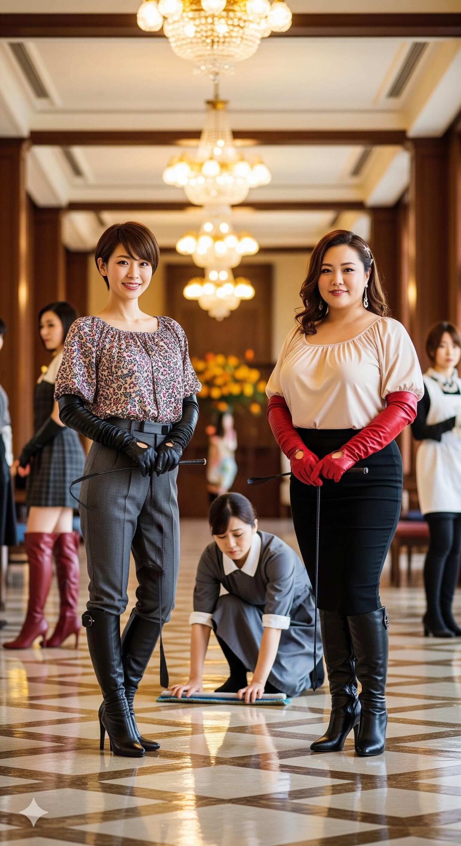 日本人女性（高級ホテルの所有者）