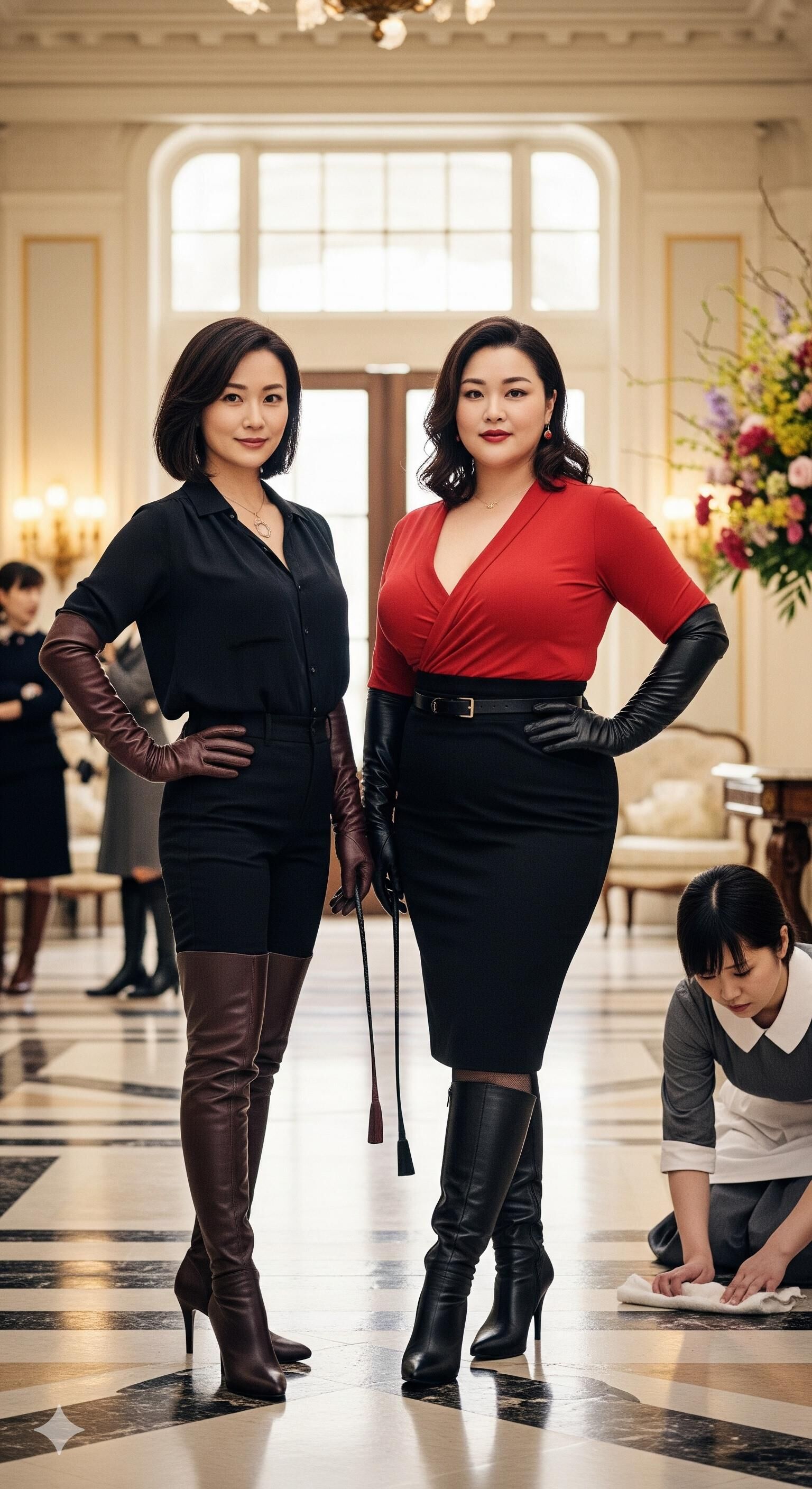 日本人女性（高級ホテルの所有者）