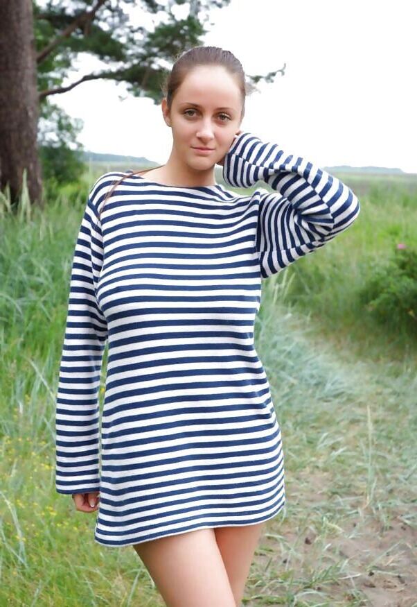 Busty Outdoor Russian Beauty