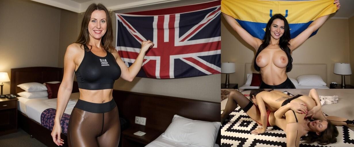 ラララテックスvsナタリアボブリック英国vsウクライナレズビアン