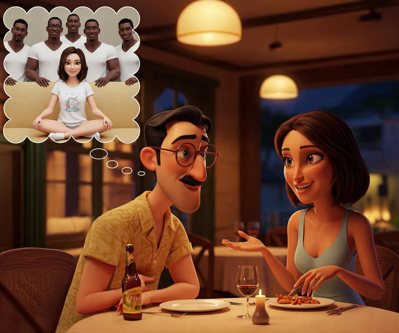 Hubby, Wife and Others Having a Great Time Together