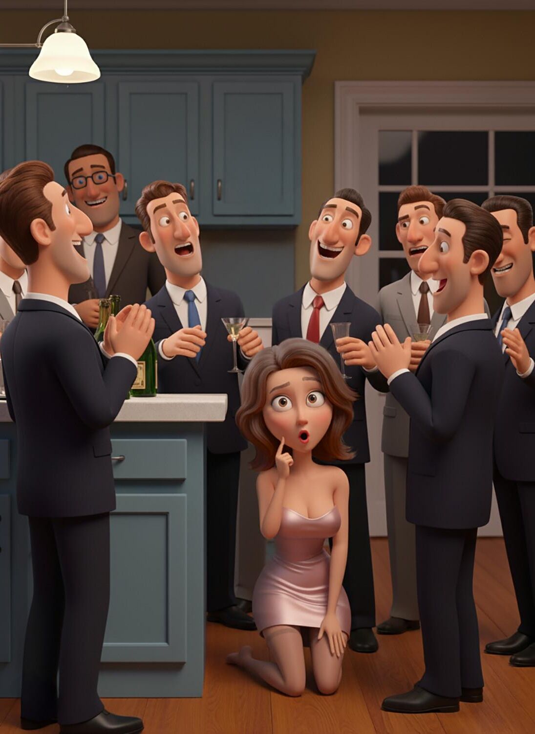 Hubby, Wife and Others Having a Great Time Together