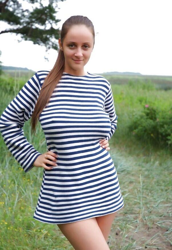 Busty Outdoor Russian Beauty