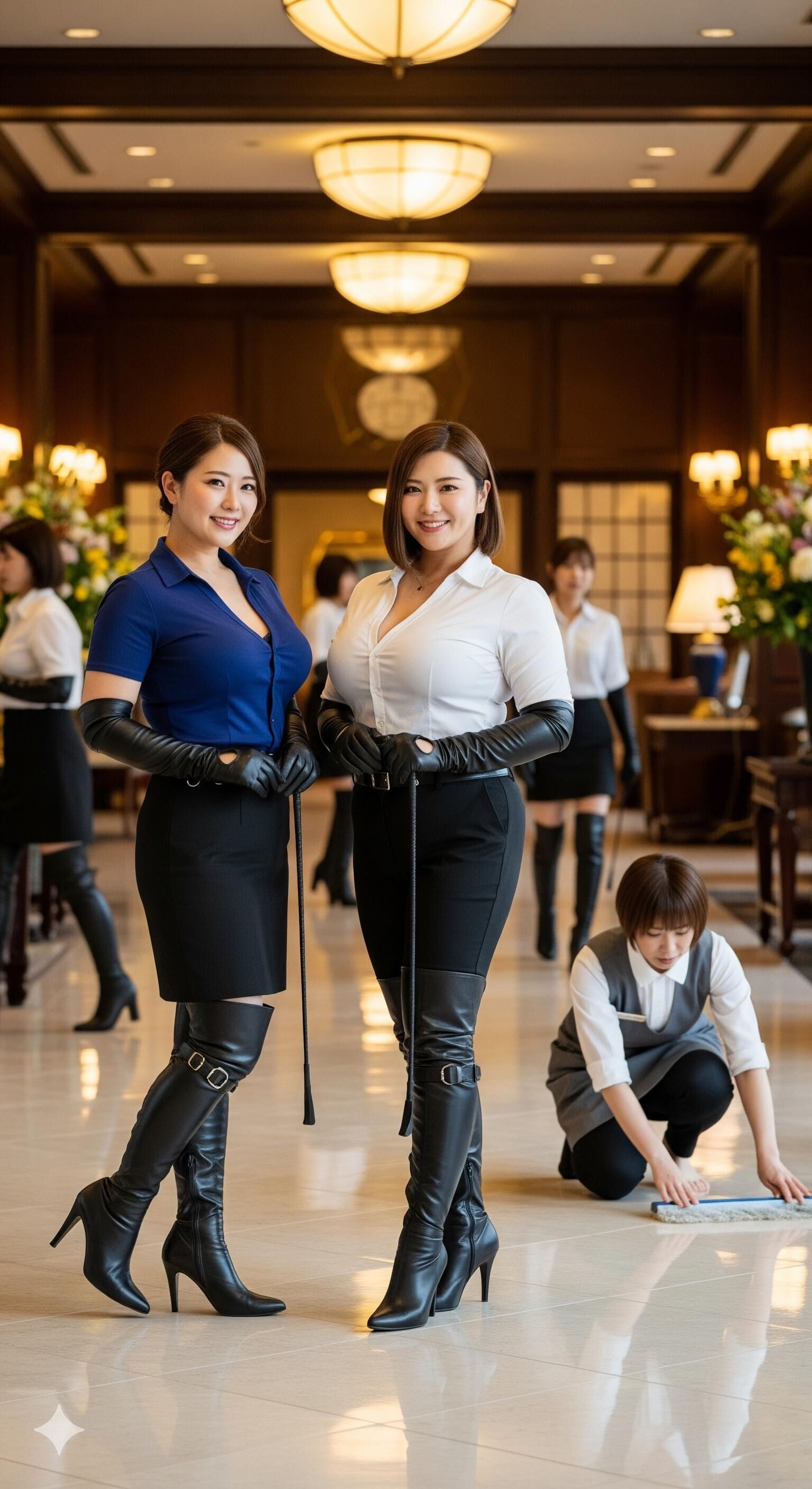 日本人女性（高級ホテルの所有者）