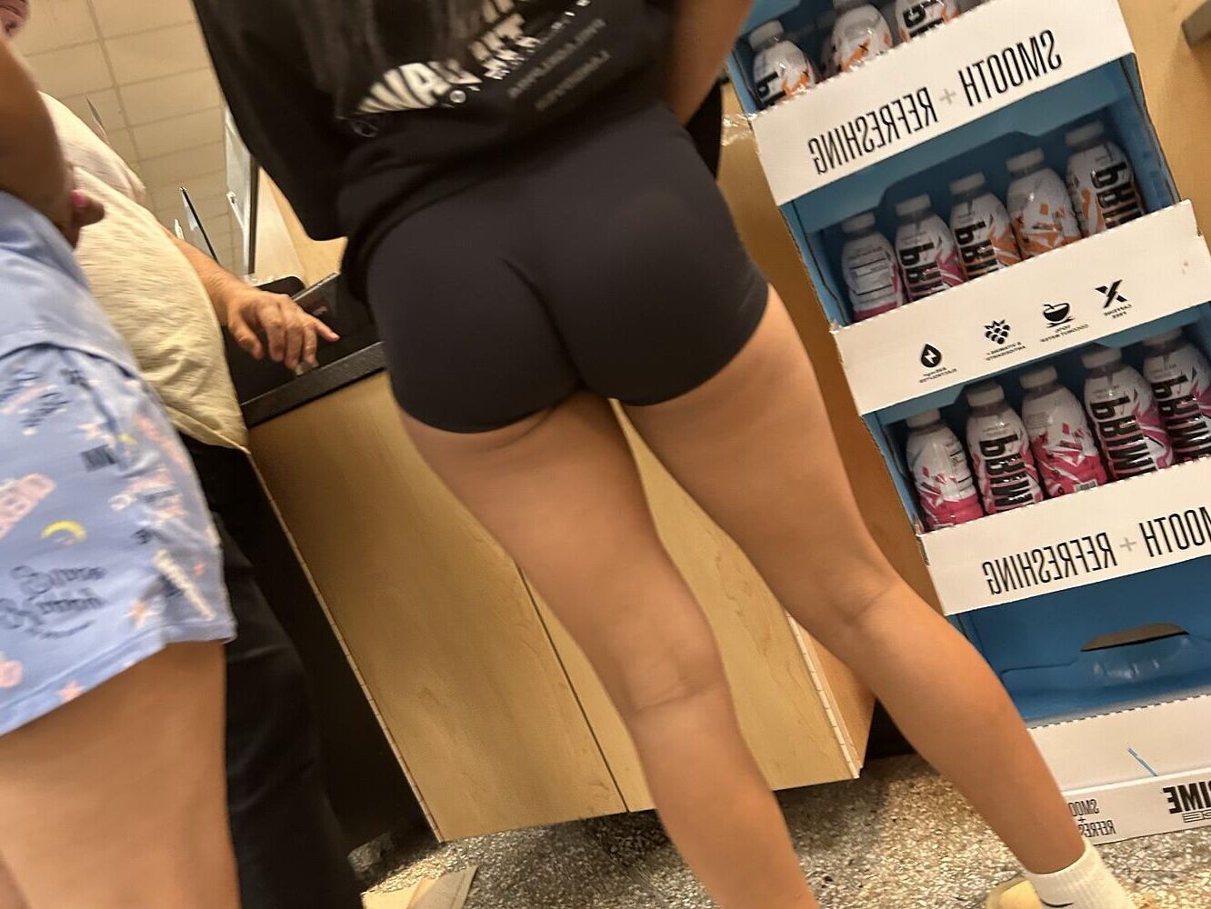 Candido latina pequeña spandex pantalones cortos de spandex
