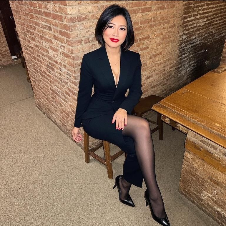 Ai gerou asiáticas de mulheres asiáticas no bar