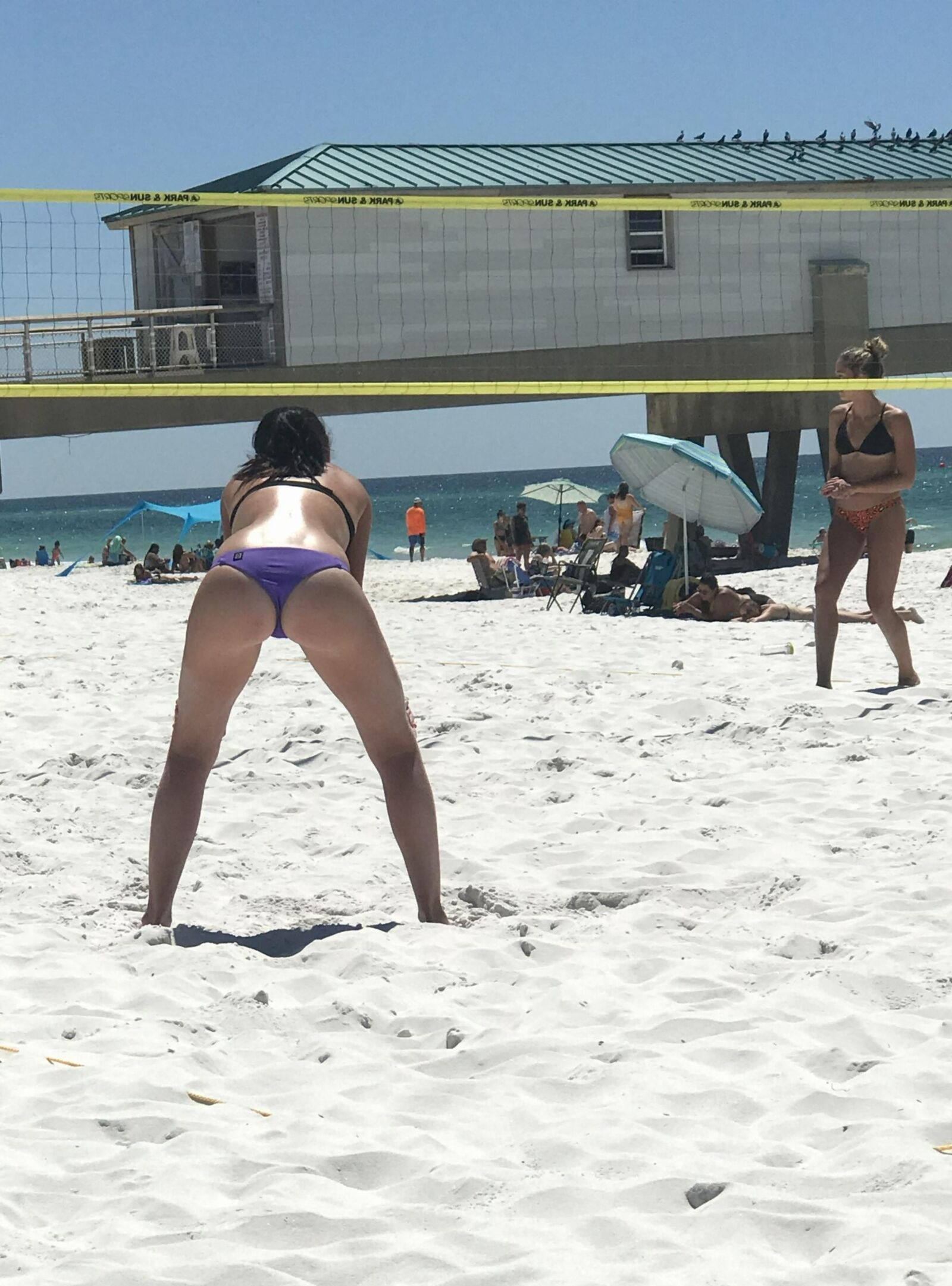Teen Ass Candid Beach fit Thong Volleyball Bikini Slut exposed