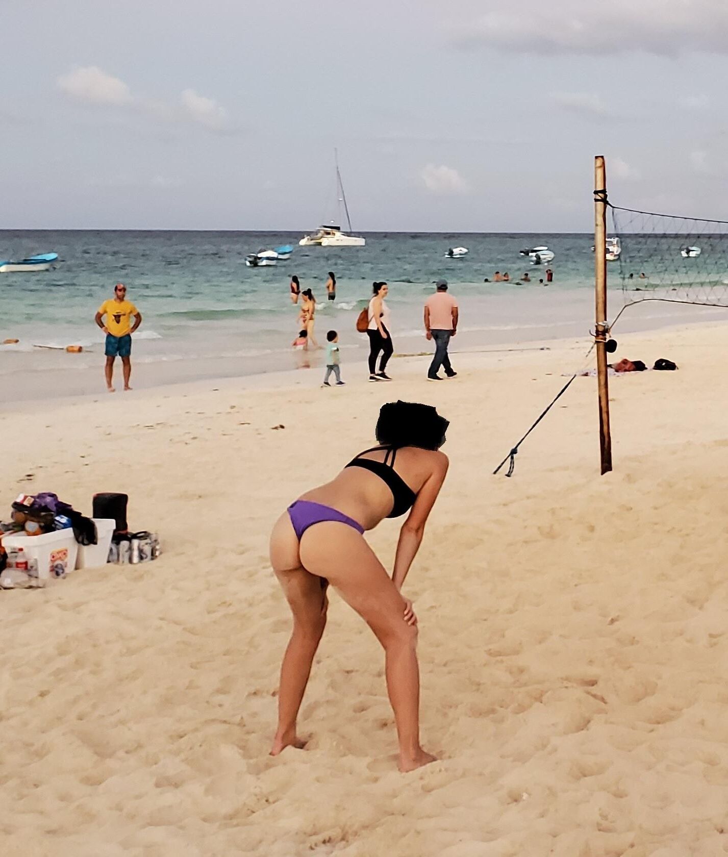 Teen Ass Candid Beach fit Thong Volleyball Bikini Slut exposed