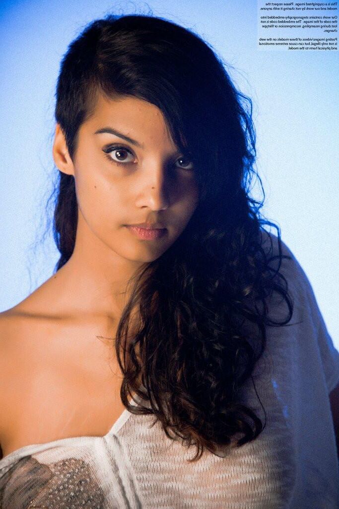 Modelo de vagabunda indiano Shanaya Abigail