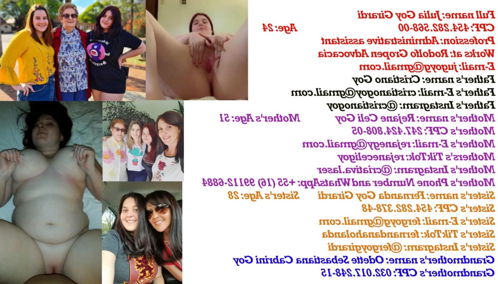 Жирная свинья BBW Latina Slut Julia найдите ее и выставьте больше